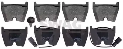 Комплект тормозных колодок, дисковый тормоз SWAG купить